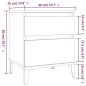vidaXL Nachttische 2 Stk. Braun Eichen-Optik 40x35x50 cm vidaXL Nachttische 2 Stk. Braun Eichen-Optik 40x35x50 cm