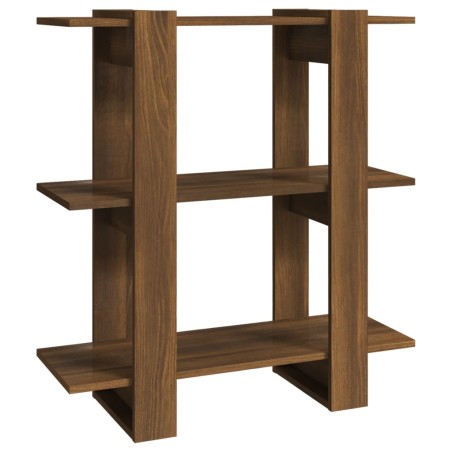 vidaXL Bücherregal/Raumteiler Braun Eichen-Optik 80x30x87 cm