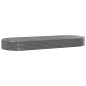 vidaXL Hochbeet Pulverbeschichteter Stahl 373x140x36 cm Grau vidaXL Hochbeet Pulverbeschichteter Stahl 373x140x36 cm Grau