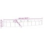 vidaXL Hochbeet Pulverbeschichteter Stahl 373x140x36 cm Grau vidaXL Hochbeet Pulverbeschichteter Stahl 373x140x36 cm Grau