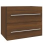 vidaXL Waschbeckenschrank Braun Eichen-Optik 60x38,5x48 cm vidaXL Waschbeckenschrank Braun Eichen-Optik 60x38,5x48 cm