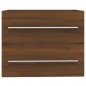 vidaXL Waschbeckenschrank Braun Eichen-Optik 60x38,5x48 cm vidaXL Waschbeckenschrank Braun Eichen-Optik 60x38,5x48 cm