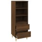 vidaXL Highboard Braun Eichen-Optik 40x36x110 cm Holzwerkstoff vidaXL Highboard Braun Eichen-Optik 40x36x110 cm Holzwerkstoff