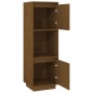 vidaXL Highboard Honigbraun 38x35x117 cm Massivholz Kiefer vidaXL Highboard Honigbraun 38x35x117 cm Massivholz Kiefer