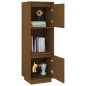 vidaXL Highboard Honigbraun 38x35x117 cm Massivholz Kiefer vidaXL Highboard Honigbraun 38x35x117 cm Massivholz Kiefer