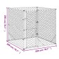 vidaXL Outdoor-Hundezwinger Silbern 2x2x2 m Verzinkter Stahl vidaXL Outdoor-Hundezwinger Silbern 2x2x2 m Verzinkter Stahl