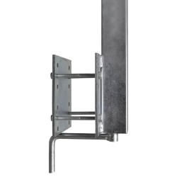 vidaXL Bootstrailer-Stützen Vollgummi 2er-Set 63 - 88 cm