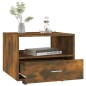 vidaXL Couchtisch Räuchereiche 55x55x40 cm Holzwerkstoff vidaXL Couchtisch Räuchereiche 55x55x40 cm Holzwerkstoff