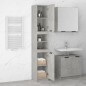 vidaXL Badschrank Betongrau 32x34x188,5 cm Holzwerkstoff vidaXL Badschrank Betongrau 32x34x188,5 cm Holzwerkstoff