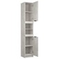 vidaXL Badschrank Betongrau 32x34x188,5 cm Holzwerkstoff vidaXL Badschrank Betongrau 32x34x188,5 cm Holzwerkstoff