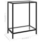 vidaXL Konsolentisch Transparent 60x35x75 cm Hartglas vidaXL Konsolentisch Transparent 60x35x75 cm Hartglas