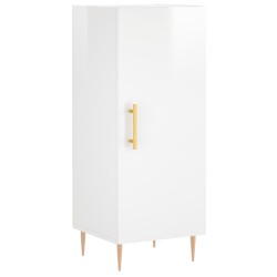 vidaXL Sideboard Hochglanz-Weiß 34,5x34x90 cm Holzwerkstoff
