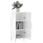 vidaXL Sideboard Hochglanz-Weiß 34,5x34x90 cm Holzwerkstoff vidaXL Sideboard Hochglanz-Weiß 34,5x34x90 cm Holzwerkstoff