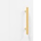 vidaXL Sideboard Hochglanz-Weiß 34,5x34x90 cm Holzwerkstoff vidaXL Sideboard Hochglanz-Weiß 34,5x34x90 cm Holzwerkstoff