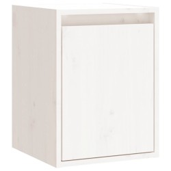 vidaXL Wandschrank Weiß 30x30x40 cm Massivholz Kiefer