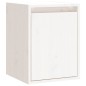 vidaXL Wandschrank Weiß 30x30x40 cm Massivholz Kiefer vidaXL Wandschrank Weiß 30x30x40 cm Massivholz Kiefer