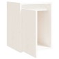 vidaXL Wandschrank Weiß 30x30x40 cm Massivholz Kiefer vidaXL Wandschrank Weiß 30x30x40 cm Massivholz Kiefer