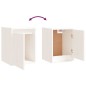 vidaXL Wandschrank Weiß 30x30x40 cm Massivholz Kiefer vidaXL Wandschrank Weiß 30x30x40 cm Massivholz Kiefer