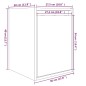 vidaXL Wandschrank Weiß 30x30x40 cm Massivholz Kiefer vidaXL Wandschrank Weiß 30x30x40 cm Massivholz Kiefer