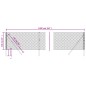 Maschendrahtzaun Silbern 1,1x10 m Maschendrahtzaun Silbern 1,1x10 m