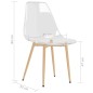 vidaXL Esszimmerstühle 2 Stk. Transparent PET vidaXL Esszimmerstühle 2 Stk. Transparent PET