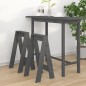 vidaXL Hocker 2 Stk. Grau 40x40x75 cm Massivholz Kiefer vidaXL Hocker 2 Stk. Grau 40x40x75 cm Massivholz Kiefer