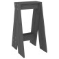 vidaXL Hocker 2 Stk. Grau 40x40x75 cm Massivholz Kiefer vidaXL Hocker 2 Stk. Grau 40x40x75 cm Massivholz Kiefer