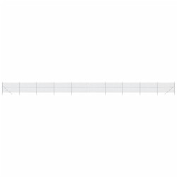 Maschendrahtzaun Silbern 2x25 m