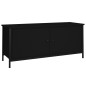 vidaXL TV-Schrank mit Türen Schwarz 102x35x45 cm Holzwerkstoff vidaXL TV-Schrank mit Türen Schwarz 102x35x45 cm Holzwerkstoff