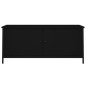 vidaXL TV-Schrank mit Türen Schwarz 102x35x45 cm Holzwerkstoff vidaXL TV-Schrank mit Türen Schwarz 102x35x45 cm Holzwerkstoff
