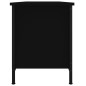 vidaXL TV-Schrank mit Türen Schwarz 102x35x45 cm Holzwerkstoff vidaXL TV-Schrank mit Türen Schwarz 102x35x45 cm Holzwerkstoff