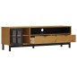 vidaXL TV-Schrank mit Glastür FLAM 158x40x50 cm Massivholz Kiefer vidaXL TV-Schrank mit Glastür FLAM 158x40x50 cm Massivholz Kiefer