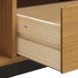 vidaXL TV-Schrank mit Glastür FLAM 158x40x50 cm Massivholz Kiefer vidaXL TV-Schrank mit Glastür FLAM 158x40x50 cm Massivholz Kiefer