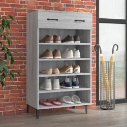vidaXL Schuhschrank Grau Sonoma 60x35x105 cm Holzwerkstoff