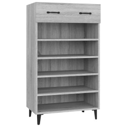 vidaXL Schuhschrank Grau Sonoma 60x35x105 cm Holzwerkstoff