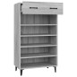 vidaXL Schuhschrank Grau Sonoma 60x35x105 cm Holzwerkstoff vidaXL Schuhschrank Grau Sonoma 60x35x105 cm Holzwerkstoff