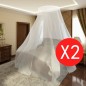 vidaXL Moskitonetz 2 Stk. Rund 56x325x230 cm vidaXL Moskitonetz 2 Stk. Rund 56x325x230 cm