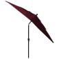 vidaXL Sonnenschirm mit Aluminium-Mast 3-lagig Bordeauxrot 2,5x2,5 m vidaXL Sonnenschirm mit Aluminium-Mast 3-lagig Bordeauxrot 2,5x2,5 m