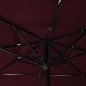 vidaXL Sonnenschirm mit Aluminium-Mast 3-lagig Bordeauxrot 2,5x2,5 m vidaXL Sonnenschirm mit Aluminium-Mast 3-lagig Bordeauxrot 2,5x2,5 m