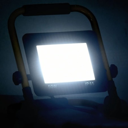 vidaXL LED-Fluter mit Handgriff 50 W Kaltweiß