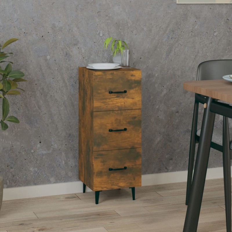 vidaXL Sideboard Räuchereiche 34,5x34x90 cm Holzwerkstoff vidaXL Sideboard Räuchereiche 34,5x34x90 cm Holzwerkstoff