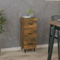 vidaXL Sideboard Räuchereiche 34,5x34x90 cm Holzwerkstoff vidaXL Sideboard Räuchereiche 34,5x34x90 cm Holzwerkstoff