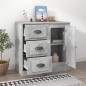 vidaXL Sideboard Betongrau 70x35,5x67,5 cm Holzwerkstoff vidaXL Sideboard Betongrau 70x35,5x67,5 cm Holzwerkstoff