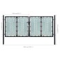 vidaXL Zauntor (Einzeltor) Schwarz 300x175 cm vidaXL Zauntor (Einzeltor) Schwarz 300x175 cm