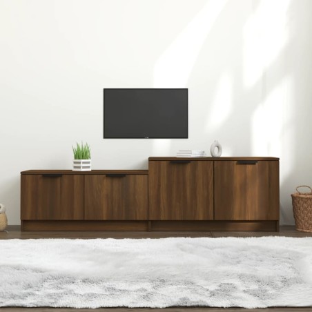 vidaXL TV-Schrank Braun Eichen-Optik 158,5x36x45 cm Holzwerkstoff