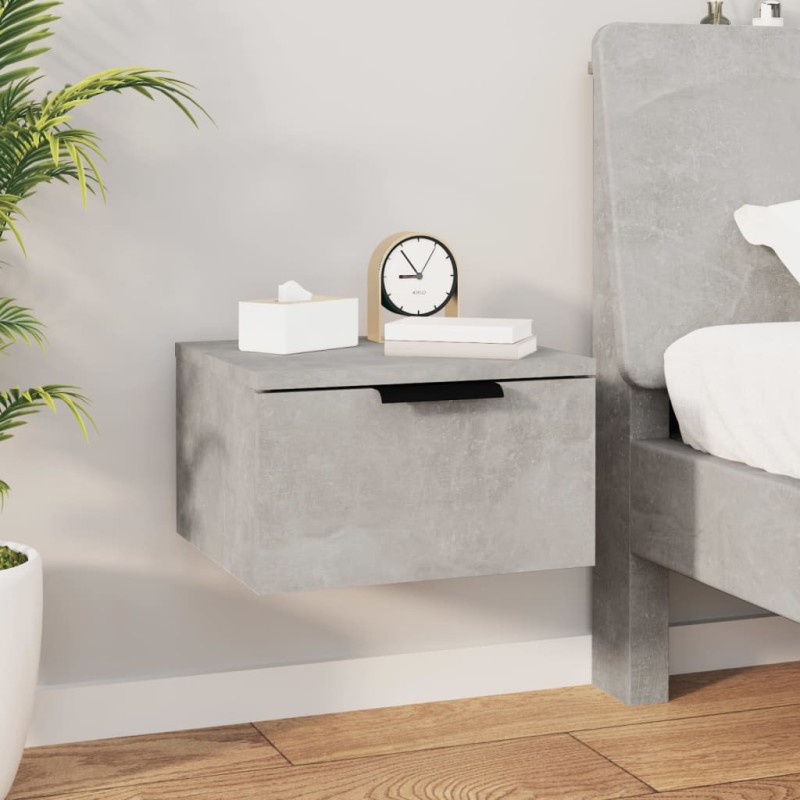 vidaXL Wand-Nachttisch Betongrau 34x30x20 cm vidaXL Wand-Nachttisch Betongrau 34x30x20 cm