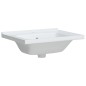 Waschbecken Weiß 61x48x19,5 cm Rechteckig Keramik Waschbecken Weiß 61x48x19,5 cm Rechteckig Keramik