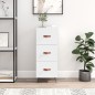 vidaXL Sideboard Hochglanz-Weiß 34,5x34x90 cm Holzwerkstoff vidaXL Sideboard Hochglanz-Weiß 34,5x34x90 cm Holzwerkstoff