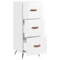 vidaXL Sideboard Hochglanz-Weiß 34,5x34x90 cm Holzwerkstoff vidaXL Sideboard Hochglanz-Weiß 34,5x34x90 cm Holzwerkstoff