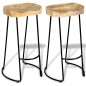 vidaXL Barhocker 2 Stk. Mango Massivholz vidaXL Barhocker 2 Stk. Mango Massivholz